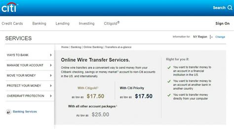 Regular account - USD35. . Wire transfer citibank